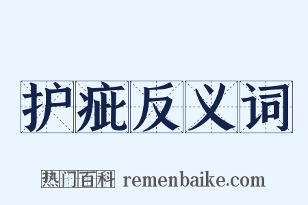 护疵反义词是什么意思的图片